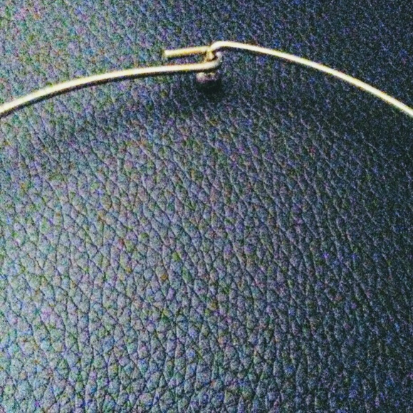 Vintage wire cord choker shell pendant - Picture 4 of 6